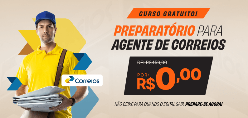 Curso preparatório para Correios - Agente de Correios (Carteiro)